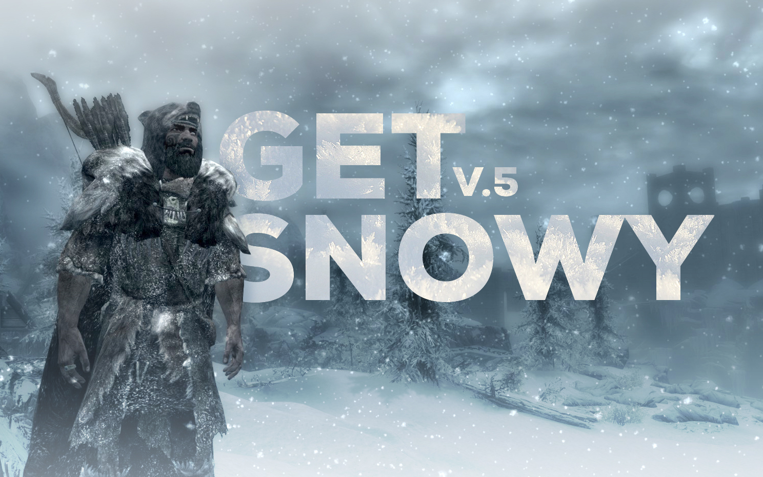 Skyrim - Броня и тело в снегу - Get Snowy