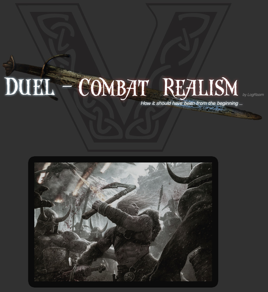 Skyrim - Duel - Combat Realism/ Дуэль - реализм в сражении