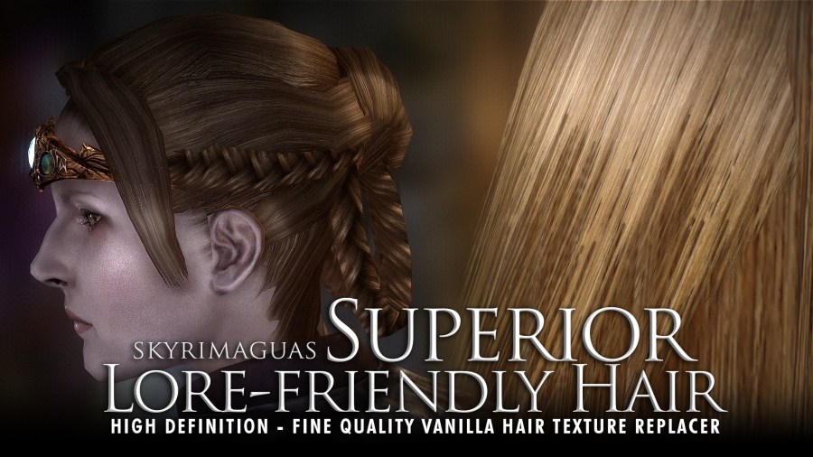 Skyrim - Улучшенные ванильные волосы / Superior Lore-Friendly Hair - HD textures