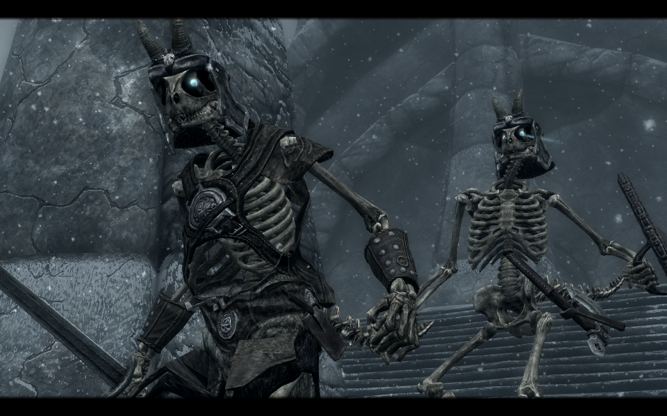 Skyrim - Новая нежить в доспехах / Armored Skeletons and The Walking Dead