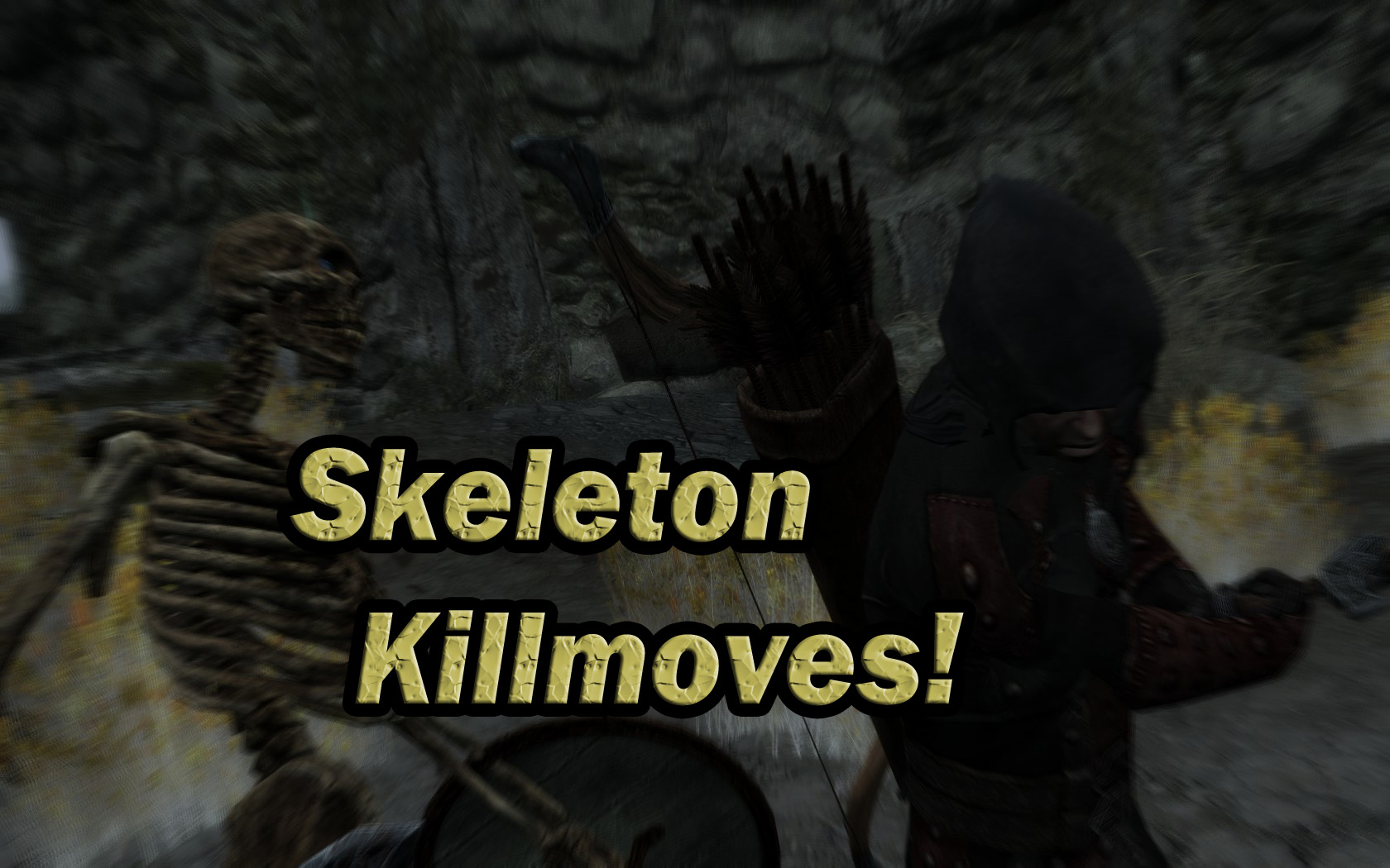 Skyrim - Добивающий приём для скелетов / Skeleton Killmoves Unlocked